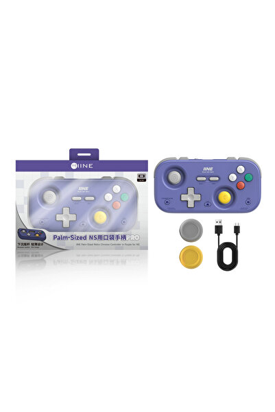Choice1 Purple (NS Layout) IINE Mini Pocket Retro Game Controller for Switch2...