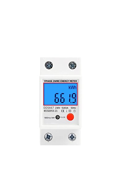 Choice 220V DDS667 LCD Single PhaseTwo Wire Digital Display Wattmeter Power C...