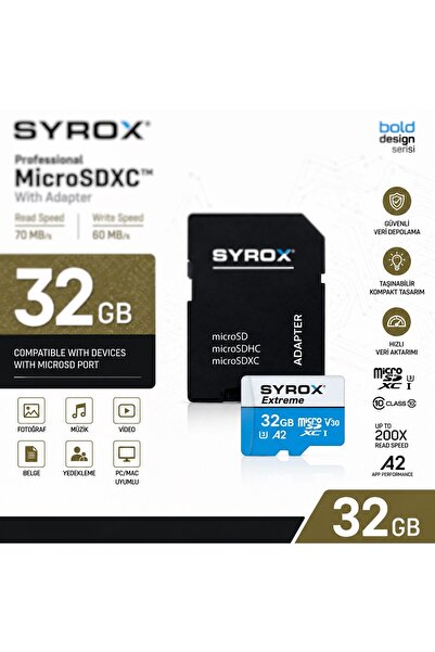 Syrox 32 GB MİCRO SD (HAFIZA KARTI)