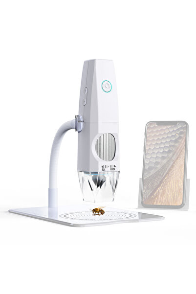 Choice WHITE WiFi Digital Microscope 1000X 2MP 1080P Type-C Phone PC Connecte...