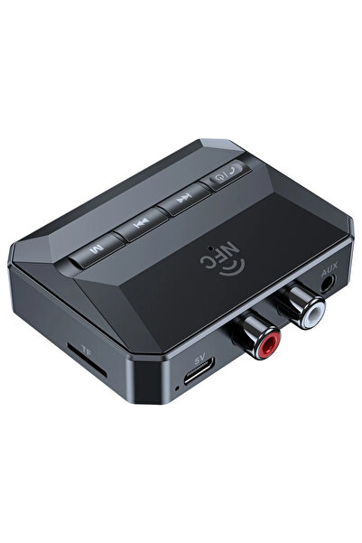 Choice black NFC Bluetooth 5.3 Audio Receiver 3.5mm AUX RCA USB U-Disk TF HIF...