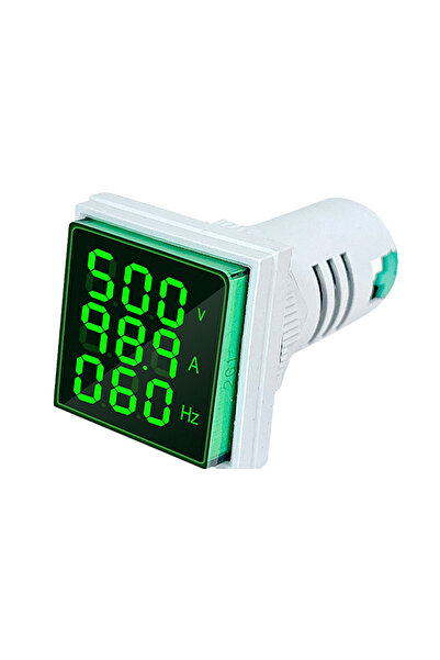 Choice3 Green Three-Digit Display AC Current Voltage Frequency 3-in1 Indicato...