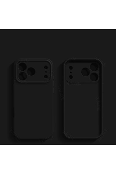 Choice iPhone17 Pro Max black Silicone Feel Lens Protection Case For iPhone 1...