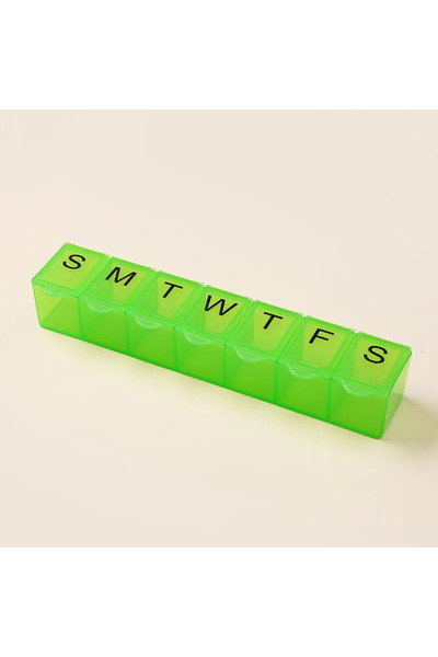Choice green New Mini Weekly Portable Travel 7 Days 7 Grids Pill Box Cases St...