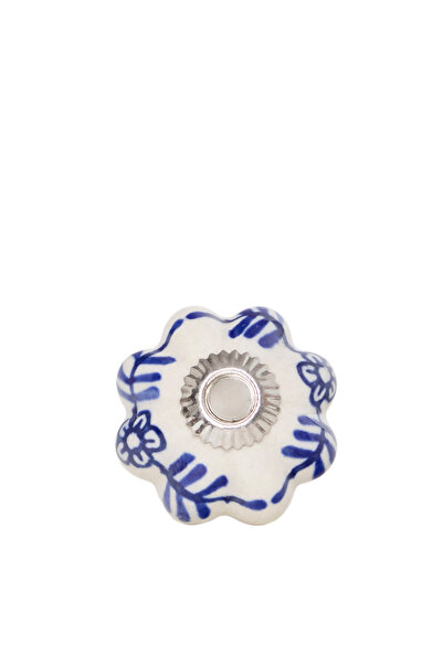 Yargıcı Flower Patterned Ceramic Drawer Handle (4X4 cm)