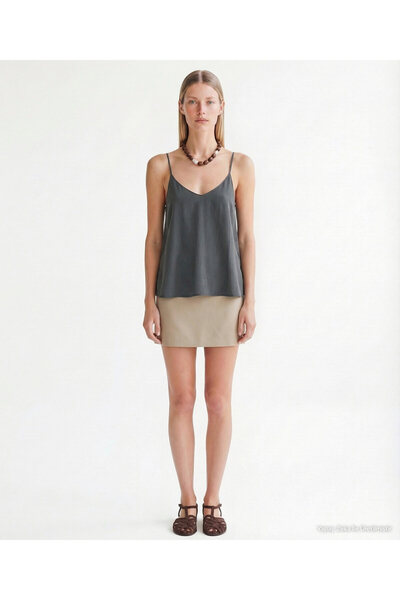 Yargıcı Regular V-Neck Strappy Blouse