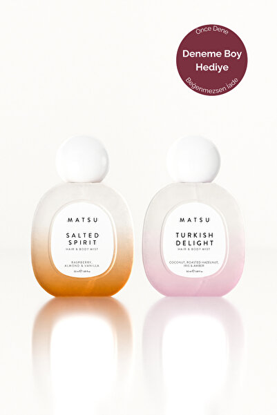 MATSU Salted Spirit & Turkish Delight Mist & Saç Parfümü Seti - Ferah Deniz E...