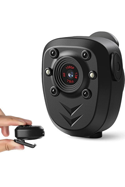 StartONTeam Mini cameră portabilă pentru corp, vedere nocturnă, infraroșu, în...