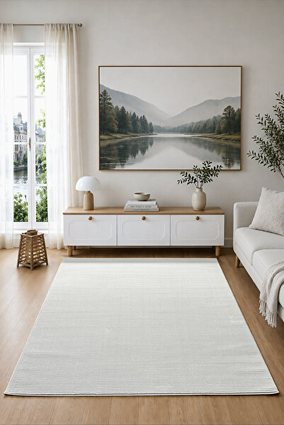 Mariesse Home London Serisi Yumuşak Dokulu Halı Salon Mutfak Koridor Kesme Yolluk Dokuma Makine Halısı