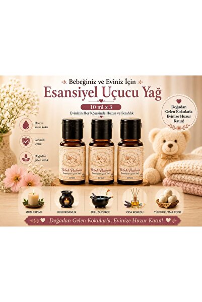 Topimania Yün Kurutma Topları Bebek Pudrası 10 ml 3 Adet Çamaşır Yün Kurutma ...