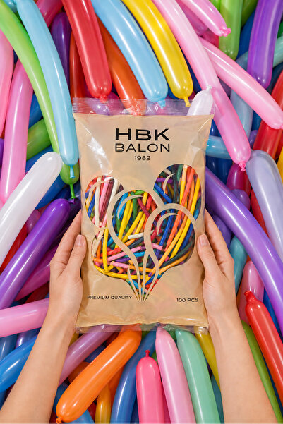 HBK Balon Hbk Karışık Sosis Balon 260'lık 100’lü (260mm)