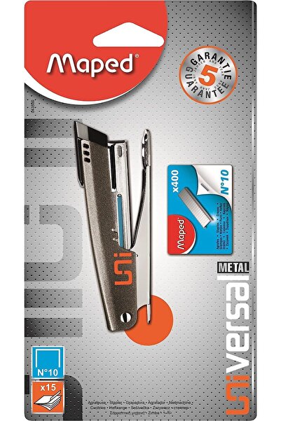 Maped Universal Metal Mini Pocket Zımba Makinası Seti No:10 + 400 Tel Blister...