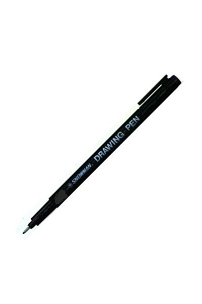 Snowman Drawing Pen Black 0.7 mm (Pack of 12)