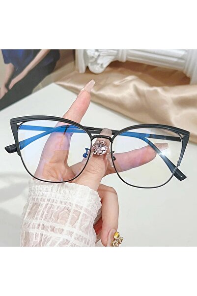 Choice3 black Fashion Cat-eye Frames Women's Fashion Multi-color Splicing Met...
