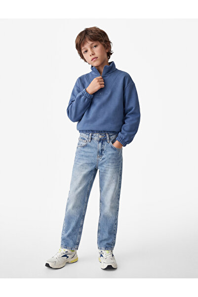 Koton Pantaloni din denim cu buzunare din bumbac
