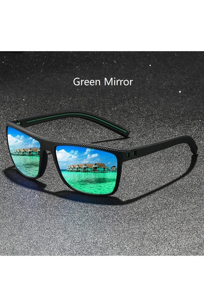 Choice4 نظارات شمسية كلاسيكية خضراء بتصميم مربع ونقشة مربعات للرجال والنساء، ...