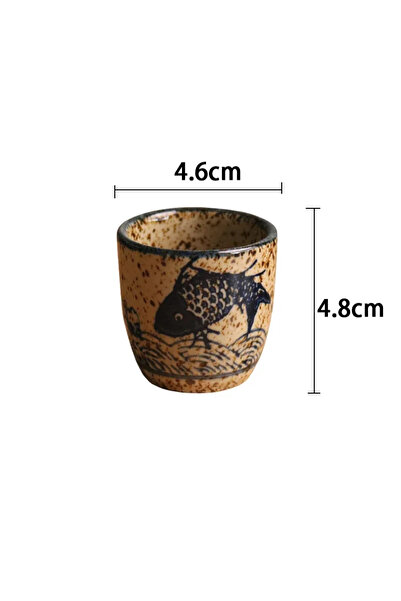 Choice 50ml A-1pc 50ml Japanese-style Ceramic Antique White Wine Cup Sake Set...