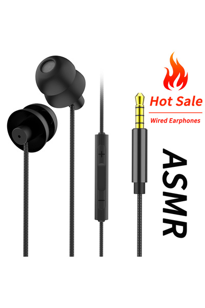 Choice5 Black 3.5MM High Quality ASMR Sleeping Earphones Stereo HIFI Heavy Ba...