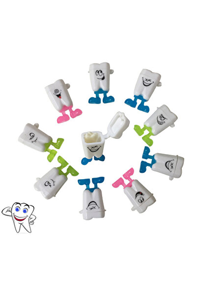 Choice 10 Pcs Random B 10PCS Baby Tooth Box Cartoon Kids Teeth Organizer Coll...