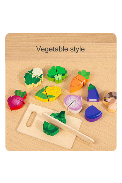 Lee's Sharing B Simulation Kitchen Pretend Toy Wooden Classic Game Educationa...