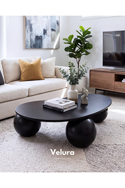 Velura Home & Living Orta Sehpa & Modern Küre Sehpa & Bohem Top Sehpa