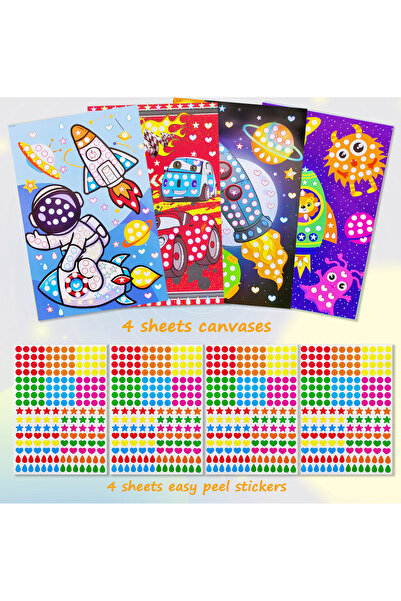Choice1 C Children Dot Coloring Book DIY Color Dot Cartoon Animal Drawing Mos...