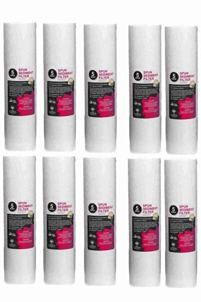 AQUA BELLA Su Arıtma Cihazı 5 Mikron Sediment Spun Filtre (10 Adet)