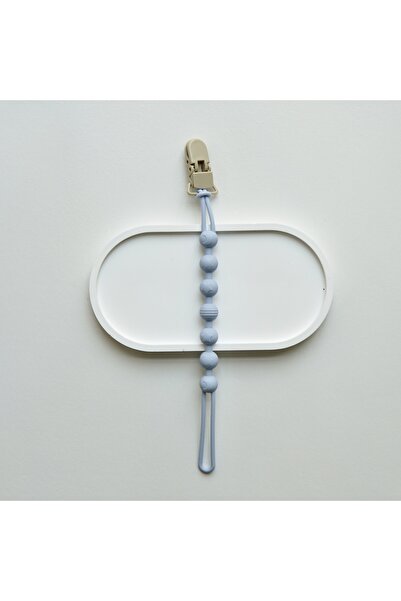 Choice6 sky blue Instagram's New Solid Color Silicone Chain Baby Pacifier Gum...