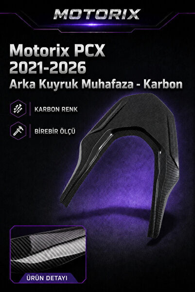 PCX 2021-2026 Arka Kuyruk Muhafaza - Karbon