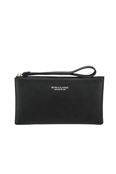 Choice1 QB311-2-black New Minimalist Zipper Coin Wallet High-Quality PU Leath...