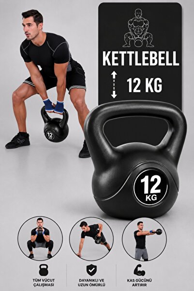 GUS Company 12 KG Kettlebell Dambıl Çaydanlık Tipi Dumbell