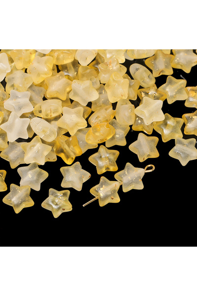 Choice10 Style 12 50Pcs/lot Acrylic Star Beads 10mm Sparkling Makaron Color P...