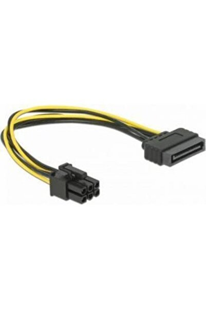 DELOCK Cablu de alimentare SATA 15 pini > PCI Express 6 pini, 0,21m