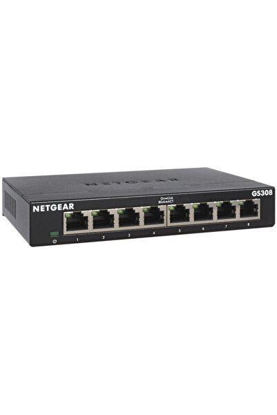 NETGEAR Switch GS308v3, 8 porturi Gigabit Ethernet 10/100/1000 Mbps, Montare ...