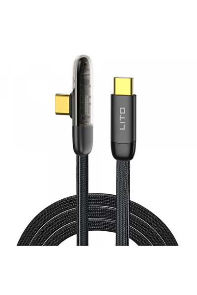 Lito Cablu Date si Incarcare USB-C - USB-C LD11CC, 60W, 1m, Negru