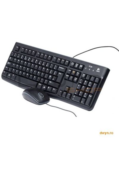 logitech Kit cu fir 'MK120' pentru desktop, Mouse 'B110', USB, negru '920-002...