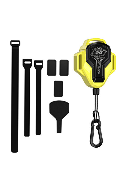 Choice1 Yellow Enlee Retractable Bicycle Traction Rope Pull Rope With Hook Bi...