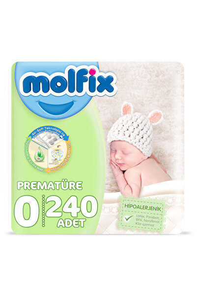 Molfix Prematüre 0 Beden Çocuk Bezi 240 Adet