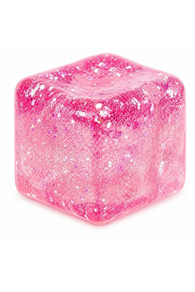 Squishy Cube Squeez 12 bucăți/set Jucărie antistres 6cm cu sclipici, En-gros