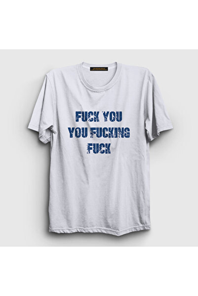 Unisex Beyaz Fyou Shameless T-shirt 209273tt