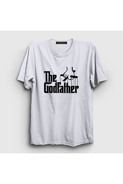 Presmono Unisex White Logo Movie Baba The Godfather T-shirt251618tt