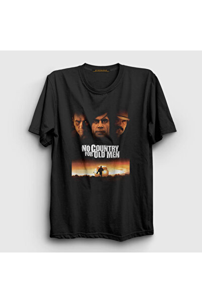 Presmono Unisex Black Cover Movie No Country For Old Men T-shirt247988tt