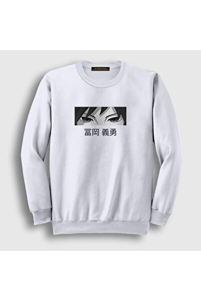 Presmono Unisex majica sa belim očima Giyu Tomioka, anime Demon Slayer Kimets...