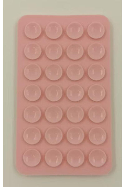 choice2 Light Pink Double-Sided Silicone Suction Cup Phone Holder 28 Pads Uni...