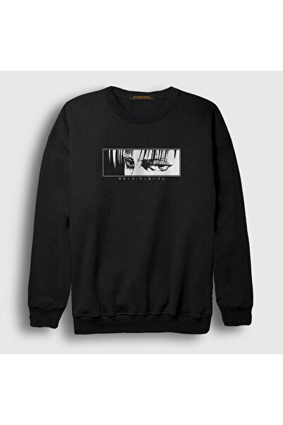 Presmono Unisex Black Levi Eyes Anime Attack On Titan Sweatshirt 123650tt