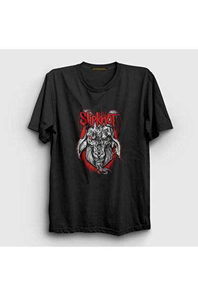 Presmono Unisex crna koza Slipknot T-shirt 112421tt