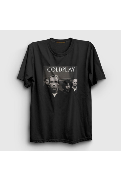 Presmono Unisex Black Band Coldplay T-Shirt 468901Tt