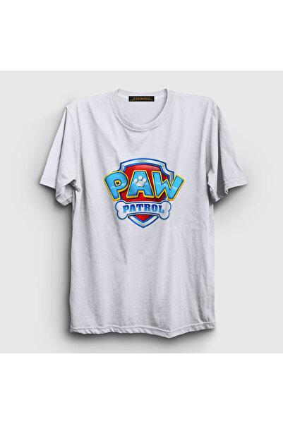 Presmono Unisex White Logo Paw Patrol T-Shirt 560551Tt