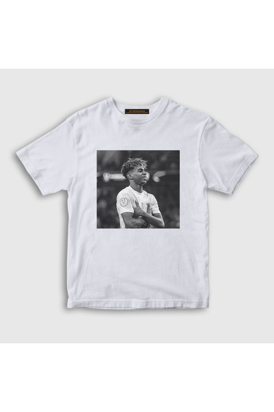 Presmono Unisex Children's White Poster Laminated Yamal T-Shirt 579337Tt