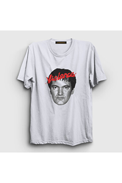Presmono Cadou unisex alb pentru directorul de violență Tricou Quentin Tarant...